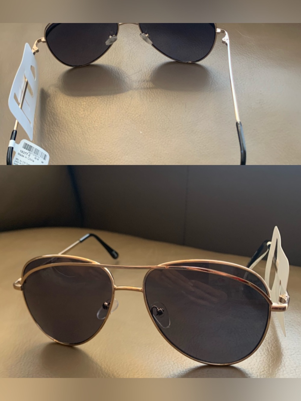 Aviator Gold Frame with Black Lenses Sunglasses 🕶️